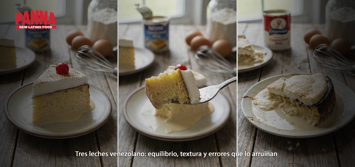 Tres leches venezolano equilibrio, textura y errores que lo arruinan 2