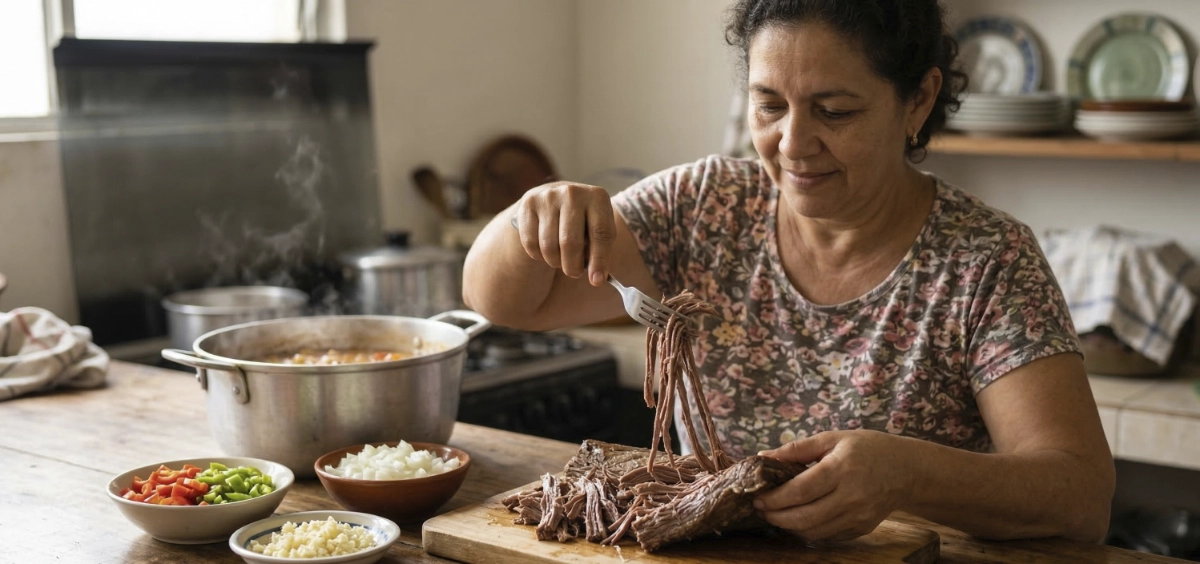 Shredded beef in Venezuelan food real technique, structure, and mistakes that change the result