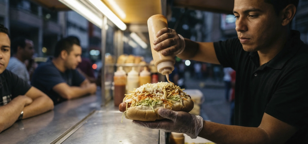 Venezuelan hot dogs structure, excess, and why they are not just a simple hot dog
